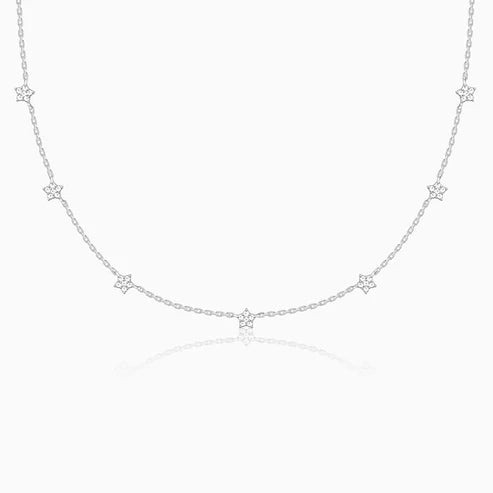 Silver Star Constellation Necklace