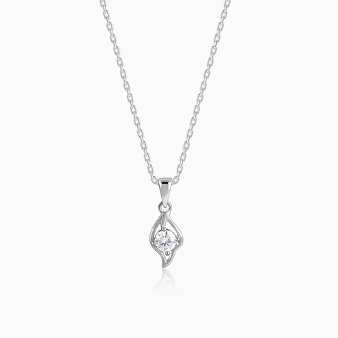 Anushka Sharma Silver Falling Dew Pendant With Link Chain