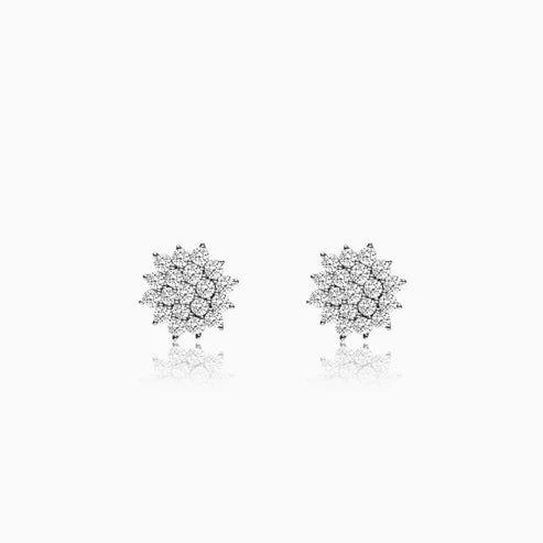 Anushka Sharma Silver Zircon Shining Star Studs